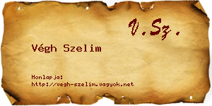 Végh Szelim névjegykártya